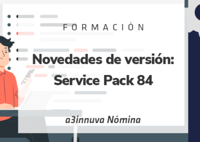 Novedades de versión: Service Pack 84