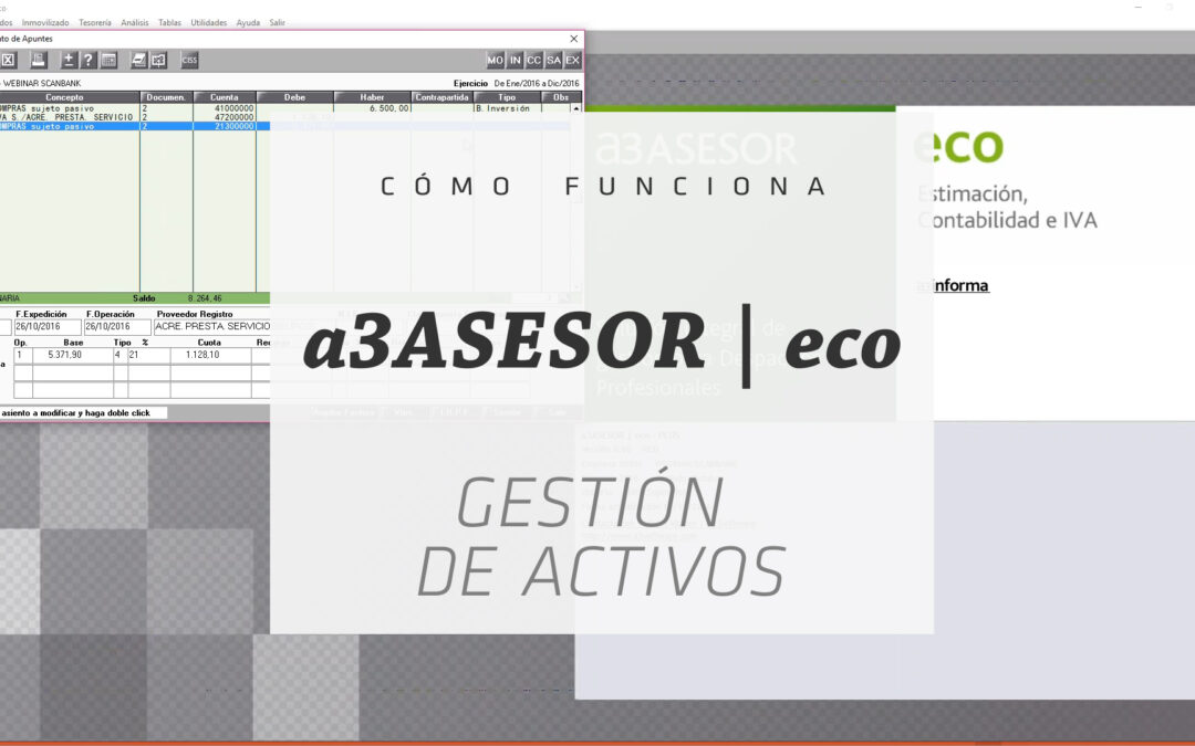 Cómo funciona la gestión de activos en a3asesor Eco