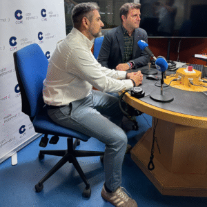 Iván Tomás del Gremi d’Instal·ladors de Barcelona durante una entrevista sobre la adaptación a la Ley Antifraude y la modernización de los sistemas de facturación.