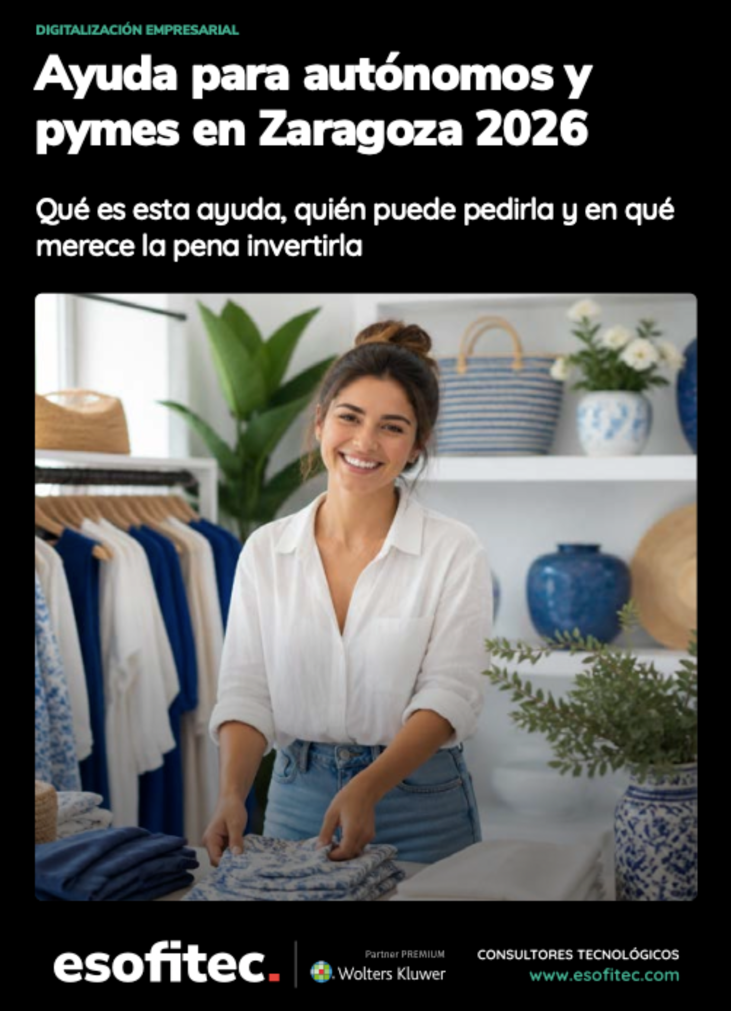 Portada de la guia de ayudas para autonomos y pymes del ayuntamiento de zaragoza para la digitatlización