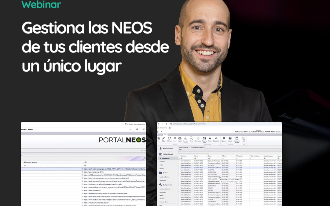 Gestiona las NEOS de tus clientes desde un único lugar
